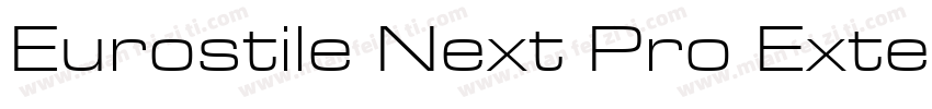 Eurostile Next Pro Extended字体转换